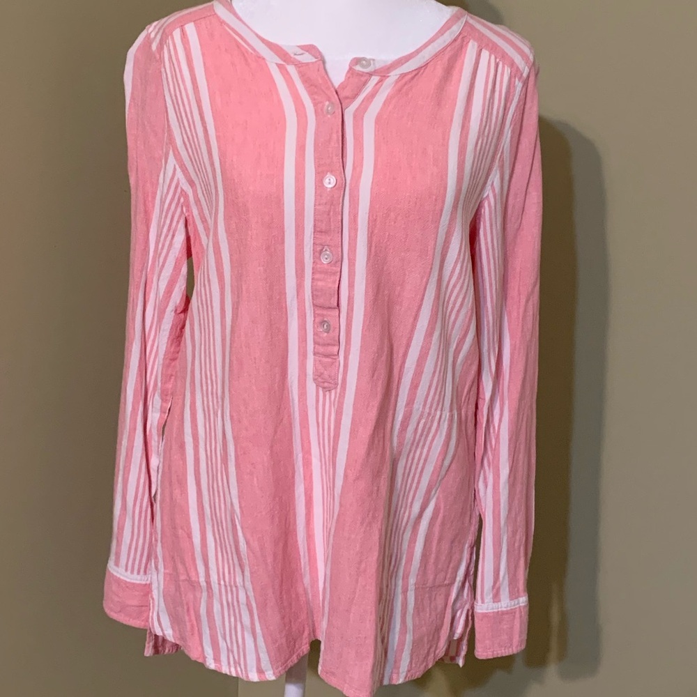 Denim & Co. Striped Woven Top